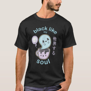 Pastel Goth Black Coffee Creepy Cute Kawaii Gift T-Shirt