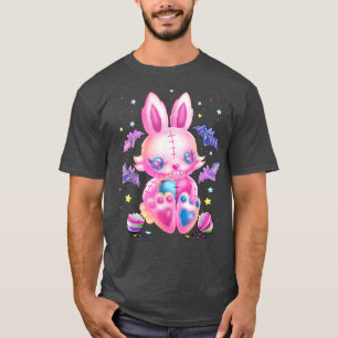 Pastel Goth Bunny  Cute Creepy Gothic Rabbit Funny T-Shirt