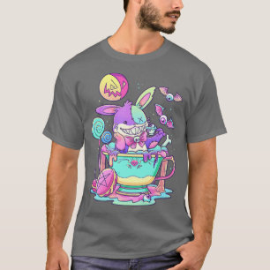 Pastel Goth Cute Creepy Rabbit Kawaii Menhera Occu T-Shirt