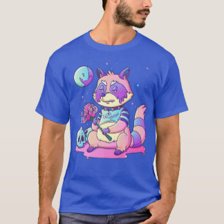 Pastel Goth Cute Creepy Raccoon Kawaii Goth Trash  T-Shirt
