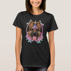 Pastel Goth German Shepherd Pagan Dog Creepy Menhe T-Shirt