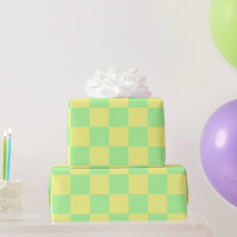 Pastel Goth Green and Yellow Checkers
