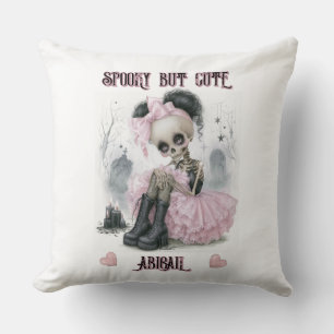 Pastel Goth Halloween  Throw Pillow