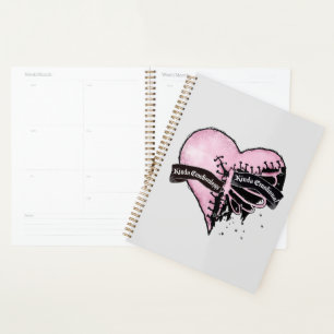 Pastel Goth Heart   Emotional and Emotionless Planner