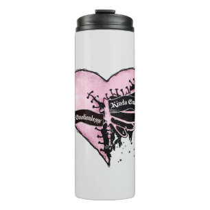 Pastel Goth Heart Emotional and Emotionless Thermal Tumbler