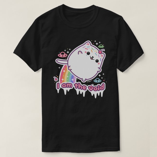 Pastel Goth I am the Void Kitty T-Shirt (Design Front)
