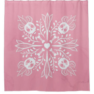  Pastel goth kawaii funny skull Harajuku pink