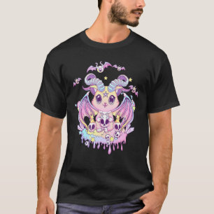 Pastel Goth Krampus Cat Cute Creepy Devil Cat And  T-Shirt