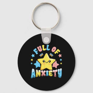 Pastel Goth Mental Health Full Anxiety Kawaii Cute Keychain