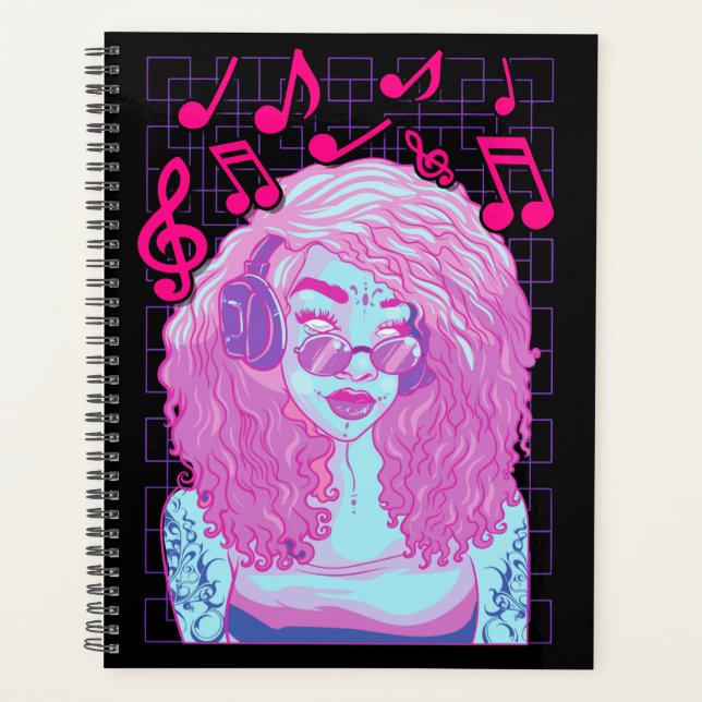 Pastel Goth Music Lover Planner (Front)