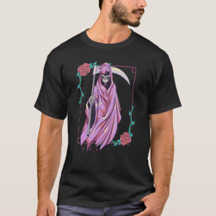 Pastel Goth Occult Spooky Grim Reaper Ghost Tarot T-Shirt