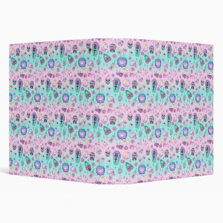 pastel goth pattern binder