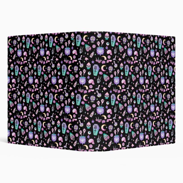 pastel goth pattern dark binder (Background)