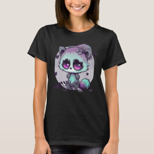 Pastel Goth Raccoon Creepy Cute Menhera Gothic T-Shirt