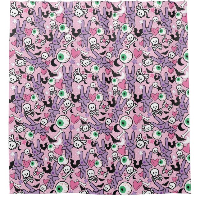 Pastel Goth Rockabilly Spooky Bunny (Front)