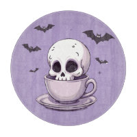 Pastel Goth Skull in Teacup