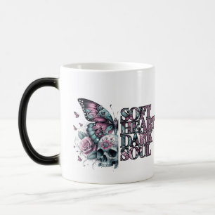 Pastel Goth Soft Heart Dark Soul Butterfly Split Magic Mug