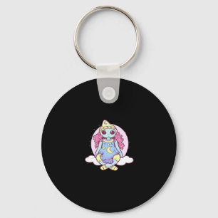 Pastel Goth Whimsigoth Clown Ragdoll Keychain