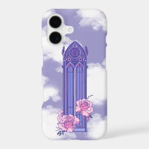 Pastel Gothic Cathedral Window with Peonies