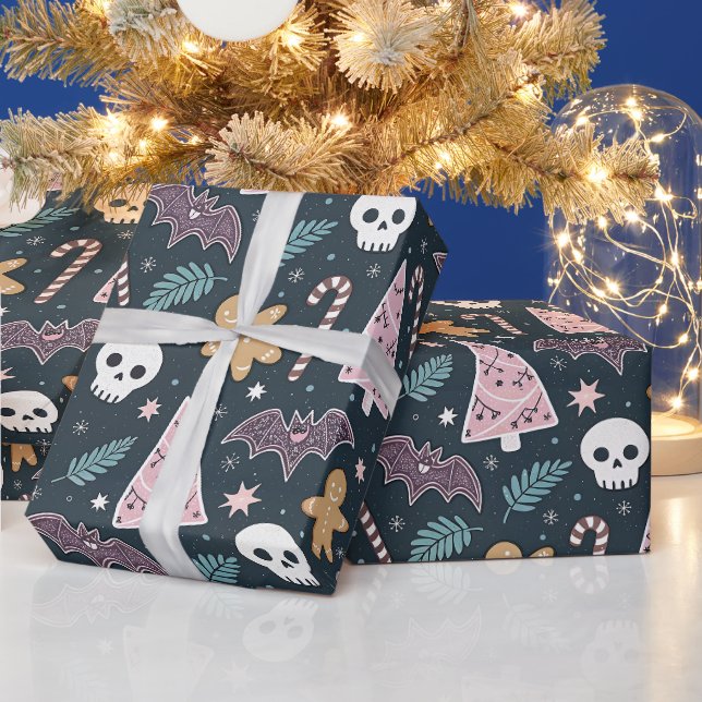 Pastel Gothic Christmas Wrapping Paper (Holidays)