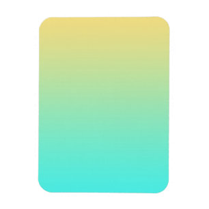 Pastel Gradient Background Turquoise Yellow Magnet