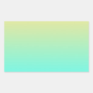 Pastel Gradient Background Turquoise Yellow Sticker