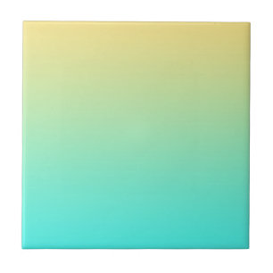 Pastel Gradient Background Turquoise Yellow Tile