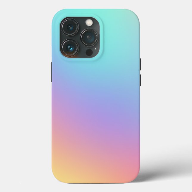 Pastel Gradient Coque-Mate iPhone 13 Coque (Verso)