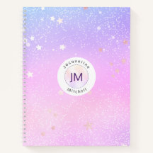 Pastel Gradient Glitter Stars Iridescent Galaxy