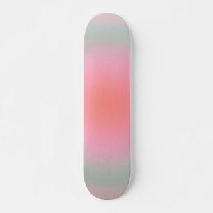 Pastel Gradient Minimalist Aura Skateboard