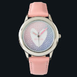 Pastel gradient   spot print heart personalized watch<br><div class="desc">Pastel gradient and spot print with heart design and personalized space for a name.</div>
