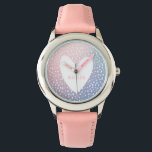 Pastel gradient   spot print heart personalized watch<br><div class="desc">Pastel gradient and spot print with heart design and personalized space for a name.</div>