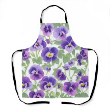 Pastel Graphic Purple Pansies