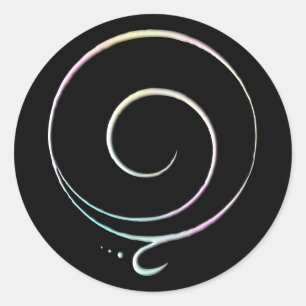 Pastel Gratitude Classic Round Sticker