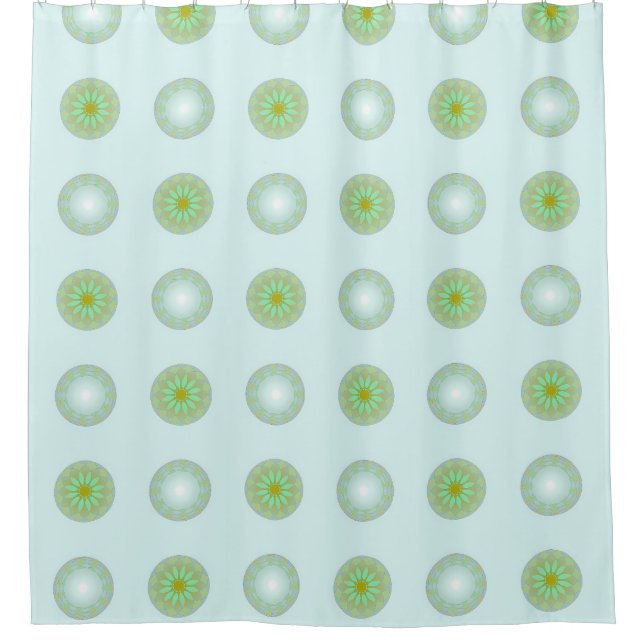 Pastel Green and Grey Geometric Pattern (Front)