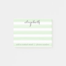 Pastel Green and Grey Stationery Suite for Women