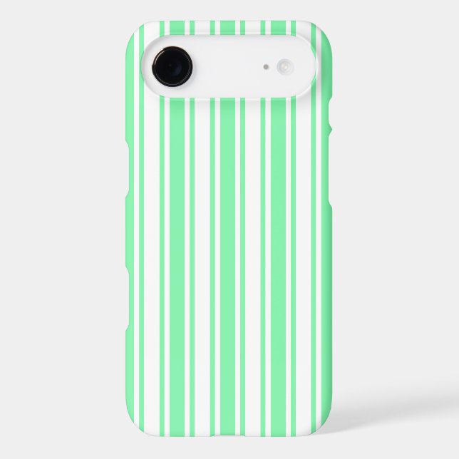 Pastel green and white candy stripes (Back)