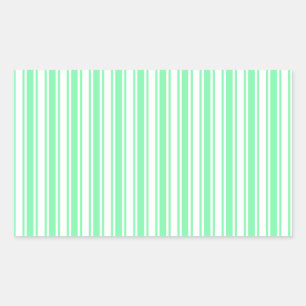 Pastel green and white candy stripes sticker