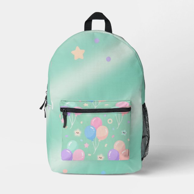Pastel Green Backpack –Minimalist Aesthetic Travel (Front)