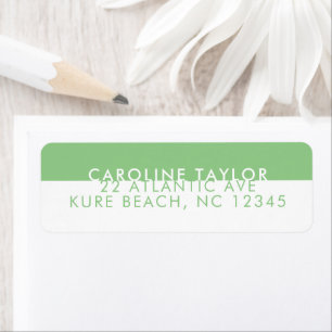 Pastel Green Band Simple Girly Custom Name