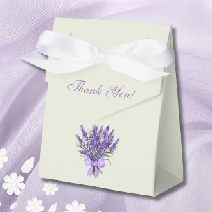 Pastel Green Bow Floral Lavender Bridal Shower  Favor Box