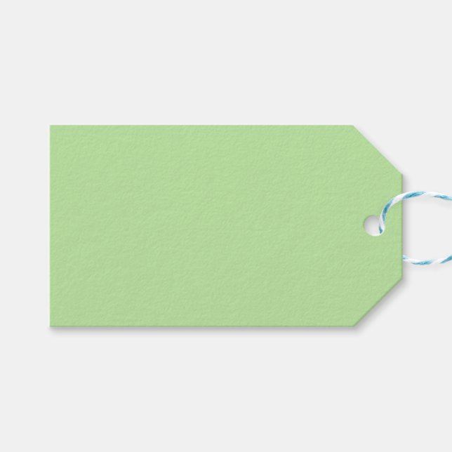 Pastel Green Gift Tags (Front (Horizontal))