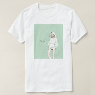 Pastel Green JK T Shirt | Sushi Musume GenerativeA