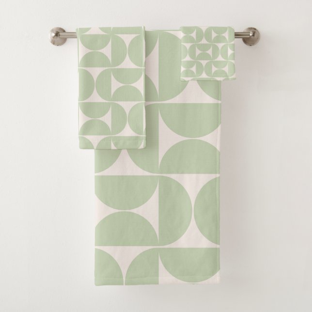 Pastel Green Mid Century Motif moderne (En situation)