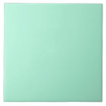Pastel Green Mint Solid Colour Minimalist Tile<br><div class="desc">Lovable light spring pastel green colour. Minimalist simple modern trendy chic style pastel aestethic in delicate green solid colour. Pastel green home decor,  pastel green aesthetic decor,  pastel green kitchen,  pastel green colour. Pastel green ceramic tile.</div>