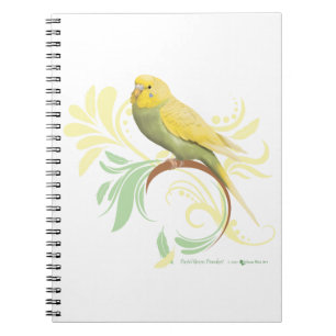Pastel Green Parakeet Notebook