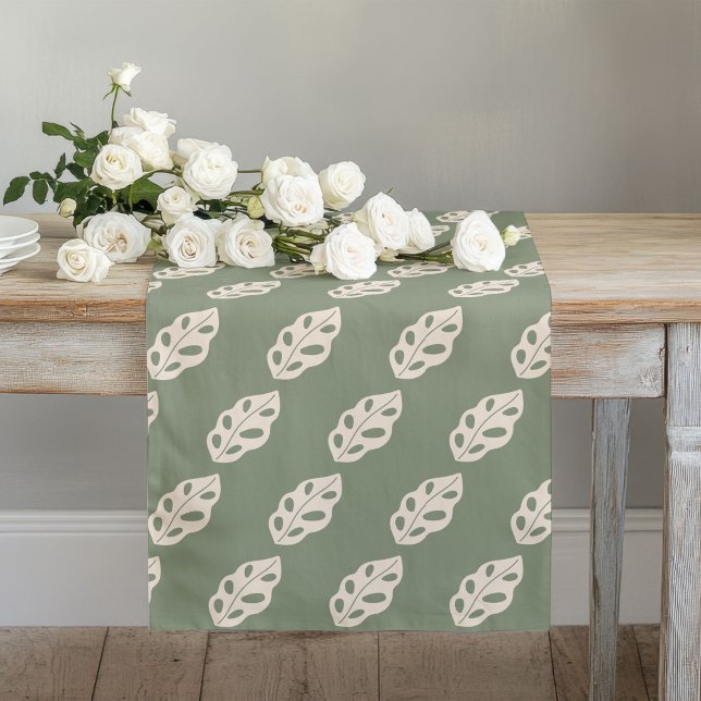 Pastel Green Runner Groovy 70s Floral Table Look (Pastel Green Runner Groovy 70s Floral Table Look)