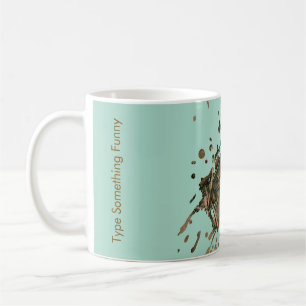  Pastel Green Splash Mug - Monogram