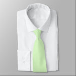 Pastel Green Tea Leaf Solid Colour Tie<br><div class="desc">Neck Tie business suit and casual fun fashion statement apparel attire accessory printed with Pastel Green Tea Leaf Solid Colour graphic art design illustration and select products collection by TheFabricSealTieShop print on demand shop at Zazzle.com #ZazzleMade https://www.zazzle.com/store/thefabricsealtieshop TheFabricSeal©️Original. Tea Green is a soft, feminine, refreshing, romantic, tranquil, fairly neutral and...</div>