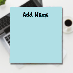 Pastel Green Unique Personalized Teacher Gifts Notepad